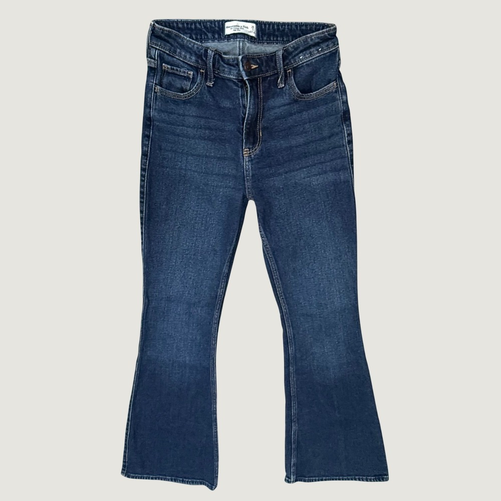 Abercrombie & Fitch The Vintage Flare High Rise Jeans Dark Wash 26 2R 355D2852